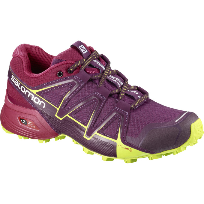 Salomon Israel SPEEDCROSS VARIO 2 W - Womens Trail Running Shoes - Burgundy (FCMT-14975)